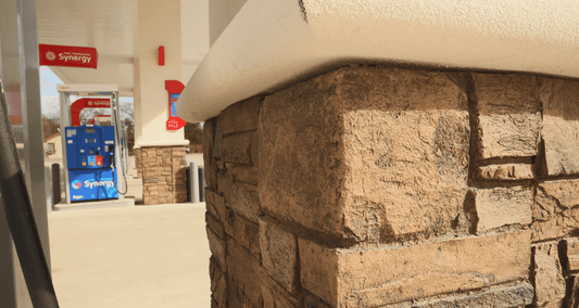Pump Up the Panel: Make Your Gas Station Canopy Columns Pop - Fauxstonesheets