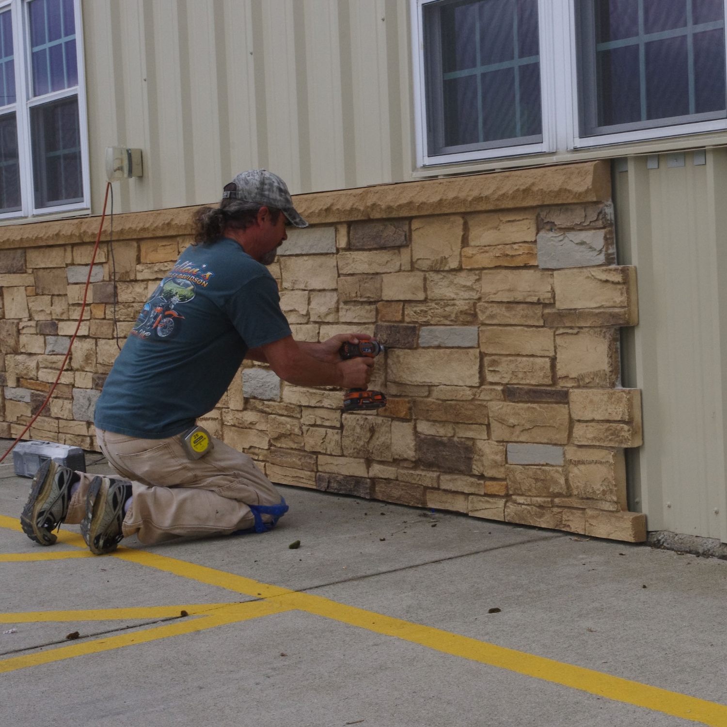 Faux Stacked Stone Panels