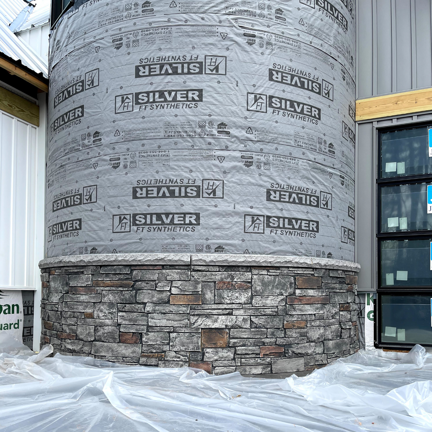 Faux Stacked Stone Panels