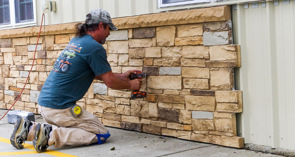 Faux Ledgestone Panels