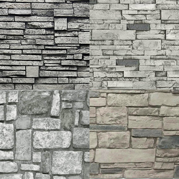 Grey Tones Stone Variety Sample Set, 4pcs - Fauxstonesheets