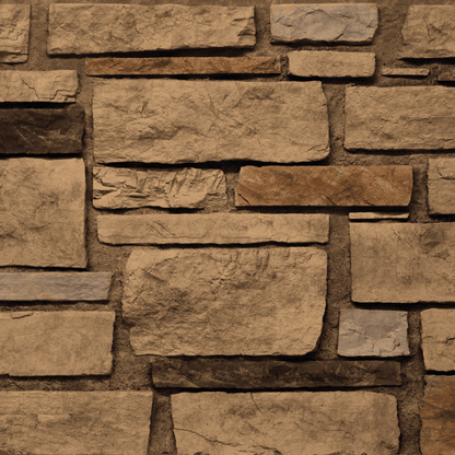 Ledgestone Wainscot Panels; 42" with Integrated Ledge | DP2730 -DP 2730-222- Fauxstonesheets