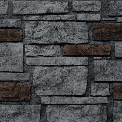 Ledgestone Wainscot Panels; 42" with Integrated Ledge | DP2730 -DP 2730-224- Fauxstonesheets