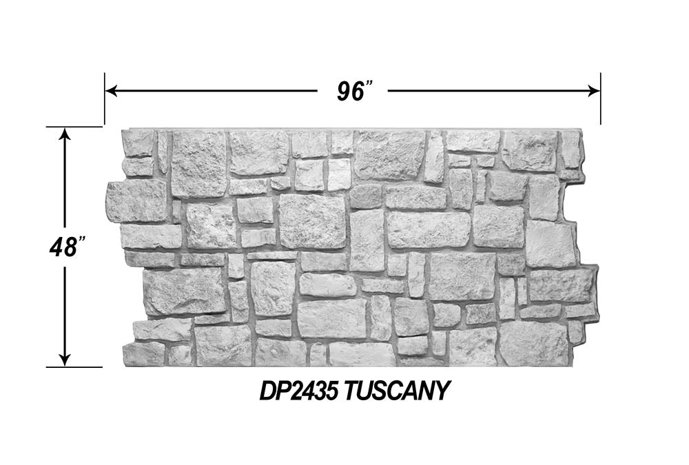 Dimensions - Tuscany DP2435 -DP2435- Fauxstonesheets