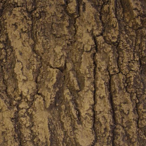 Flexbark Ash Oak bark texture close up, realistic animal safe flexible faux tree bark panel for column wraps and exhibits.
