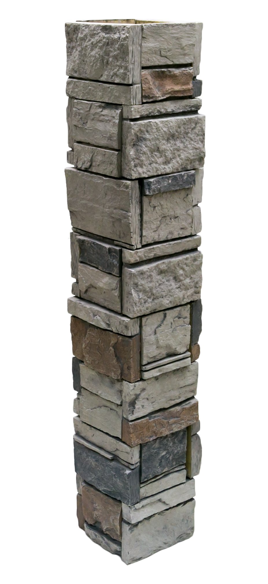 Ledgestone 8" x 48" Column Wrap (4 Pieces) -DP2804-8-48- Fauxstonesheets