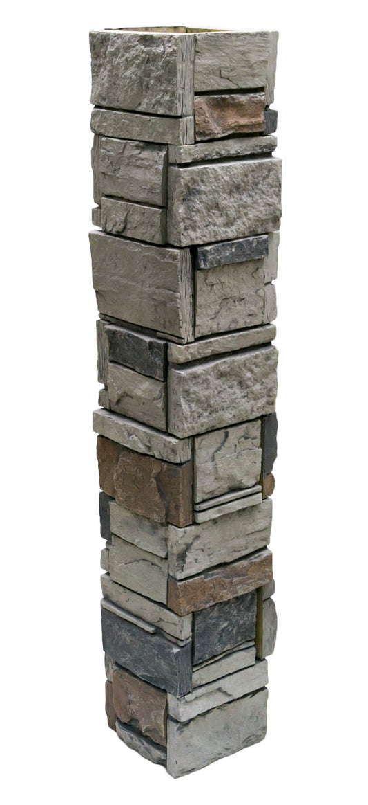 Ledgestone 8" x 48" Column Wrap (4 Pieces) -DP2804-8-48- Fauxstonesheets