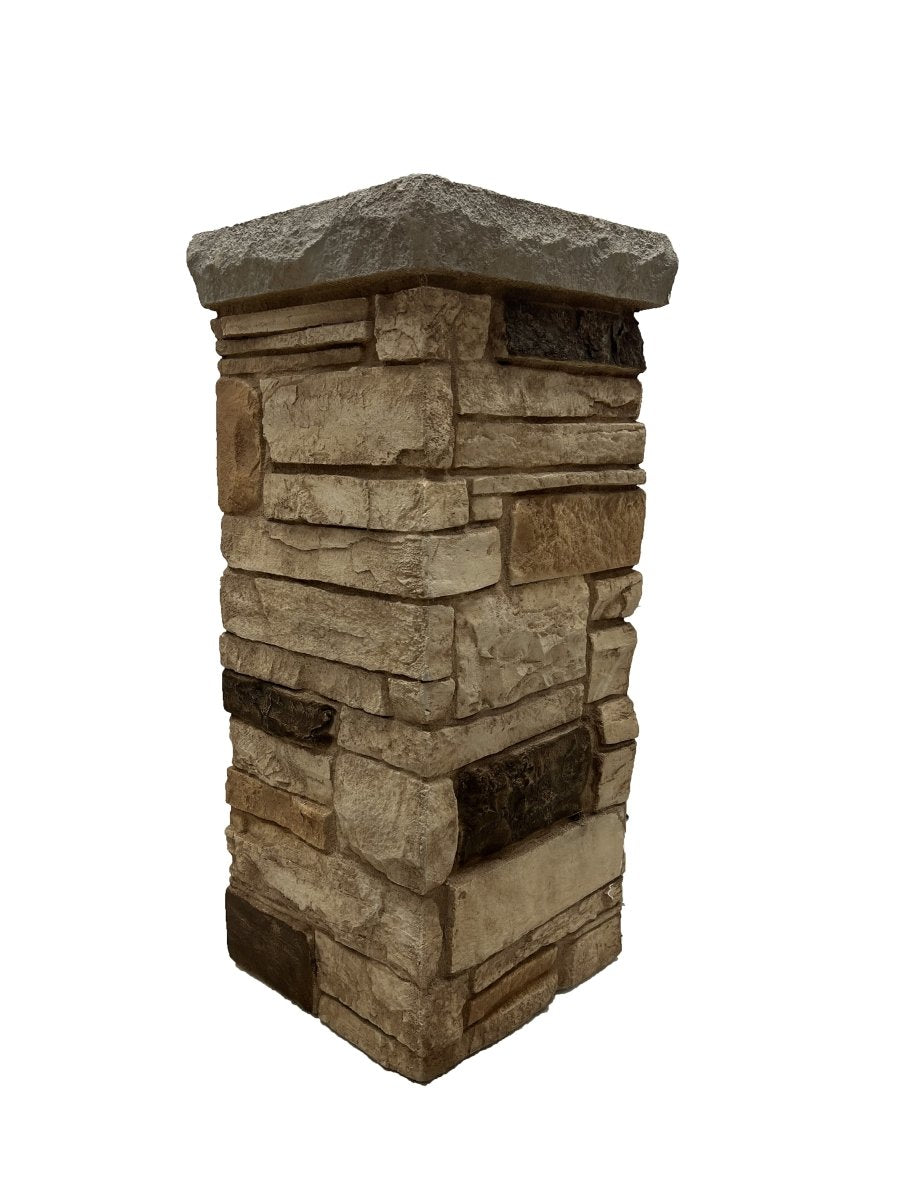 Ledgestone Wainscot Corner DP2731 -DP2731- Fauxstonesheets