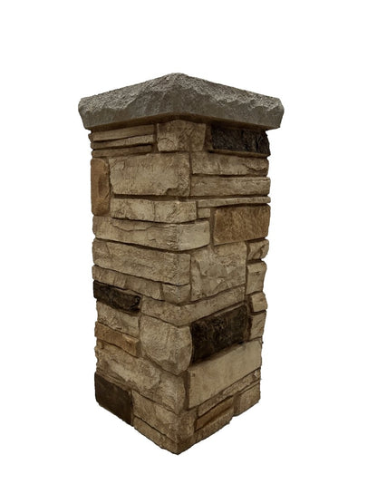 Ledgestone Wainscot Corner DP2731 -DP2731- Fauxstonesheets