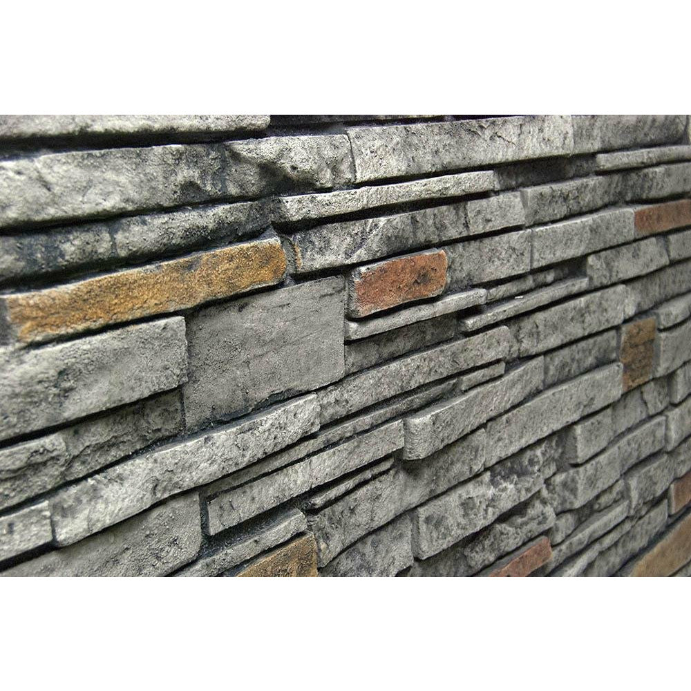 Virginia Stacked Stone Wainscot End cap (left) DP2724 -DP2724- Fauxstonesheets