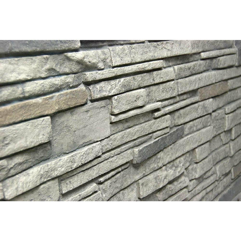 Virginia Stacked Stone Wainscot End cap (left) DP2724 -DP2724- Fauxstonesheets