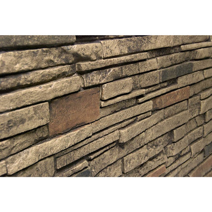 Virginia Stacked Stone Wainscot End cap (left) DP2724 -DP2724- Fauxstonesheets