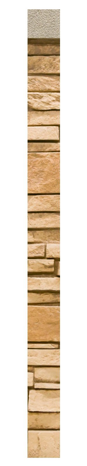 Virginia Stacked Stone Wainscot End Cap (universal) DP2724 -DP2724- Fauxstonesheets