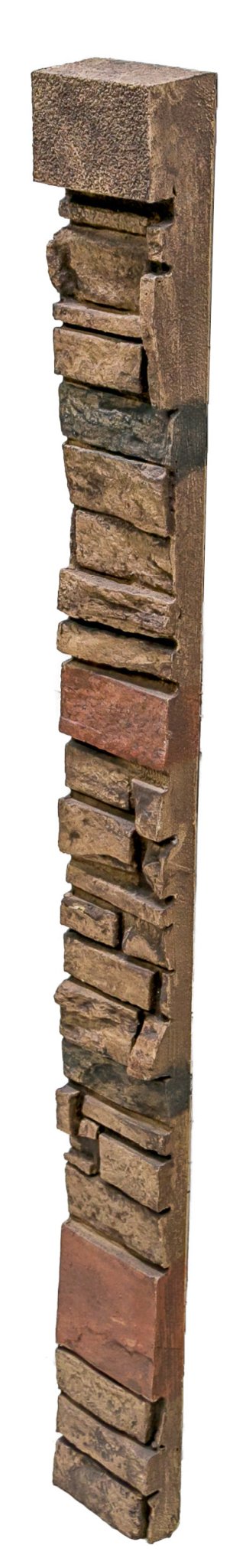 Virginia Stacked Stone Wainscot End Cap (universal) DP2724 -DP2724- Fauxstonesheets